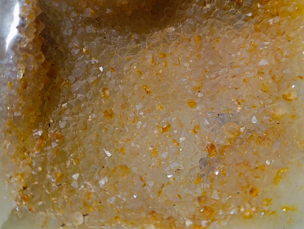 Polished and Natural Agate Geode with a Crystalline Centre x 1 From Maintirano, Madagascar