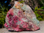 Natural Colourful Combination Piece of Red Rhodonite Amazonite and Spessartite Garnet x 1 From Great Dyke, Zimbabwe