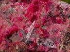 Natural Colourful Combination Piece of Red Rhodonite Amazonite and Spessartite Garnet x 1 From Great Dyke, Zimbabwe