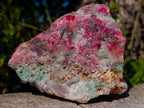 Natural Colourful Combination Piece of Red Rhodonite Amazonite and Spessartite Garnet x 1 From Great Dyke, Zimbabwe
