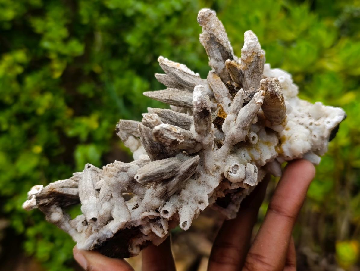 Natural Rare and Classic Lesotho Drusy Coated Spearhead Sceptre Calcite Specimen x 1 From Albert's Mountain, Lesotho
