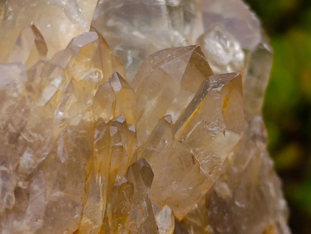 Natural Large Luena Pale Yellow Citrine Cascading Cluster x 1 From Luena, Congo