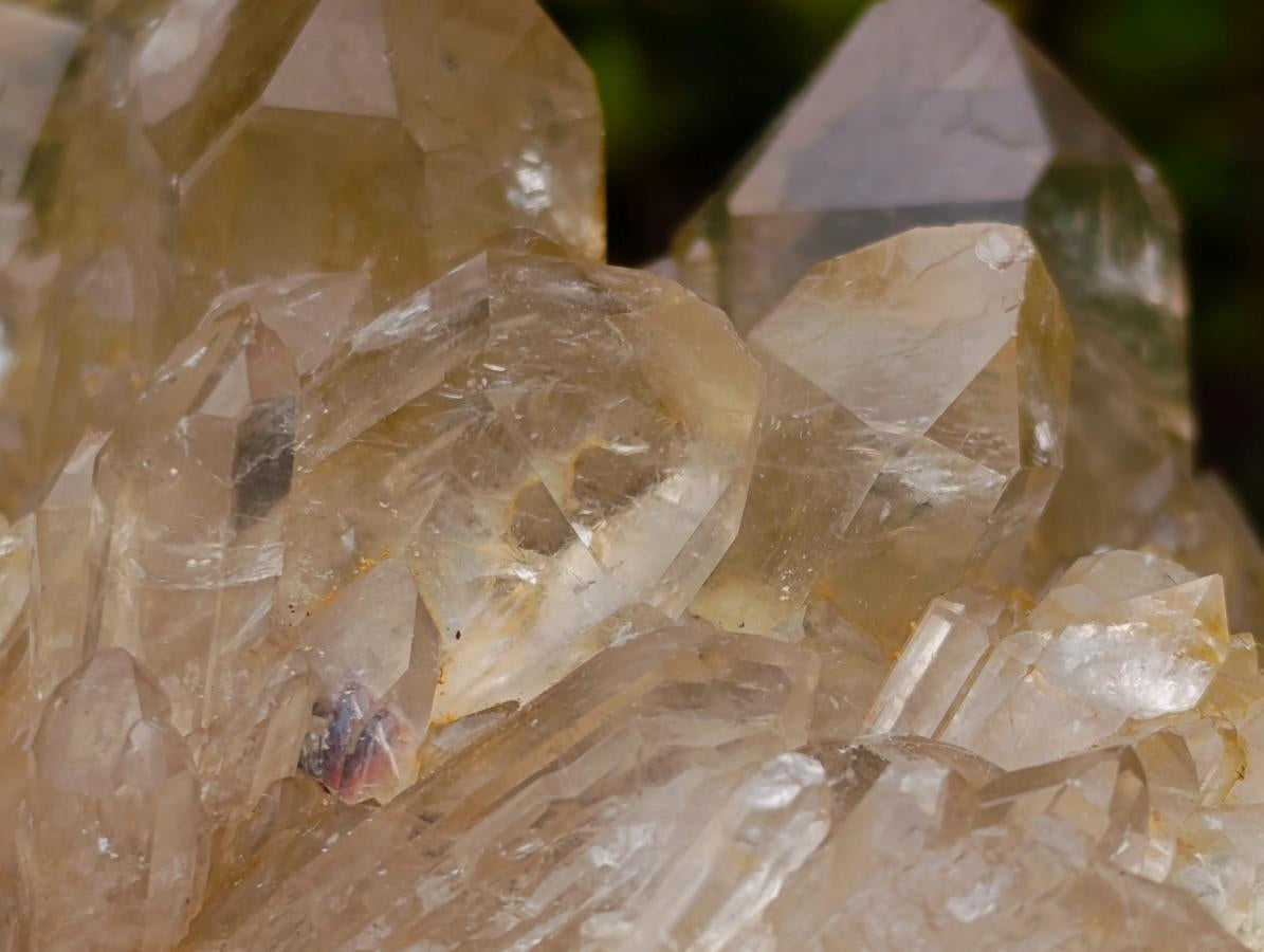 Natural Large Luena Pale Yellow Citrine Cascading Cluster x 1 From Luena, Congo