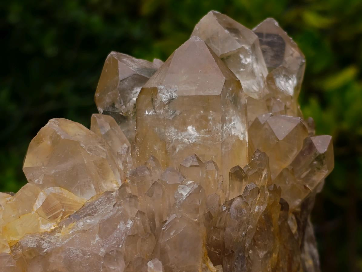 Natural Large Luena Pale Yellow Citrine Cascading Cluster x 1 From Luena, Congo