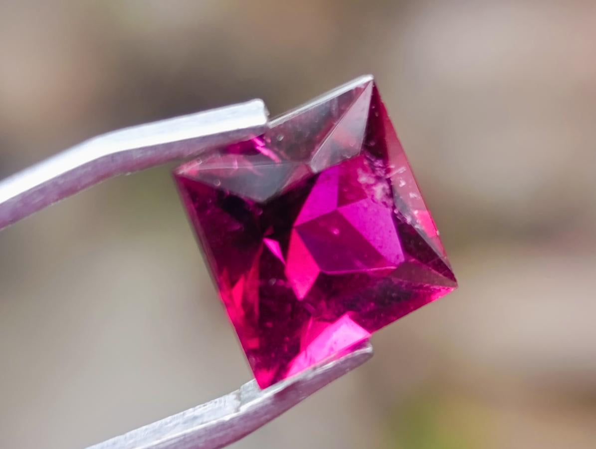 Polished Premium Grade Hot Pink Rubellite Tourmaline Faceted Stone x 1 From Karibib, Namibia