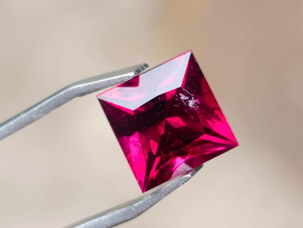Polished Premium Grade Hot Pink Rubellite Tourmaline Faceted Stone x 1 From Karibib, Namibia