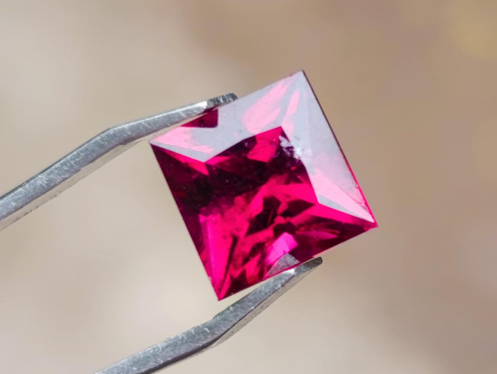 Polished Premium Grade Hot Pink Rubellite Tourmaline Faceted Stone x 1 From Karibib, Namibia