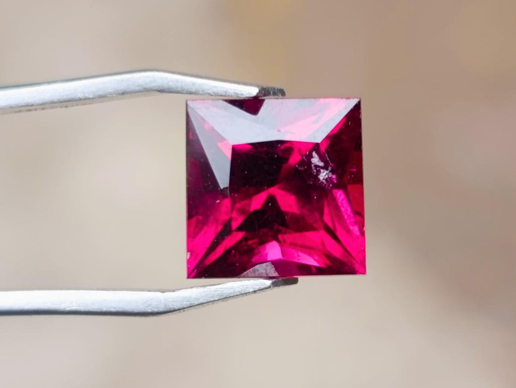 Polished Premium Grade Hot Pink Rubellite Tourmaline Faceted Stone x 1 From Karibib, Namibia