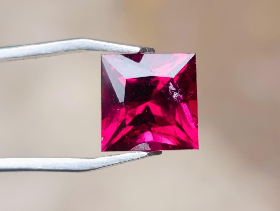 Polished Premium Grade Hot Pink Rubellite Tourmaline Faceted Stone x 1 From Karibib, Namibia