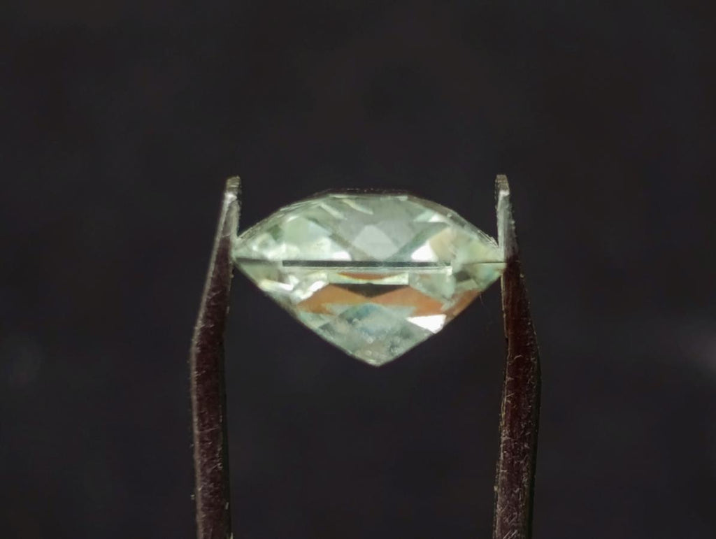 Polished Faceted Triphane Spodumene Green Hiddenite Stone x 1 From Afghanistan