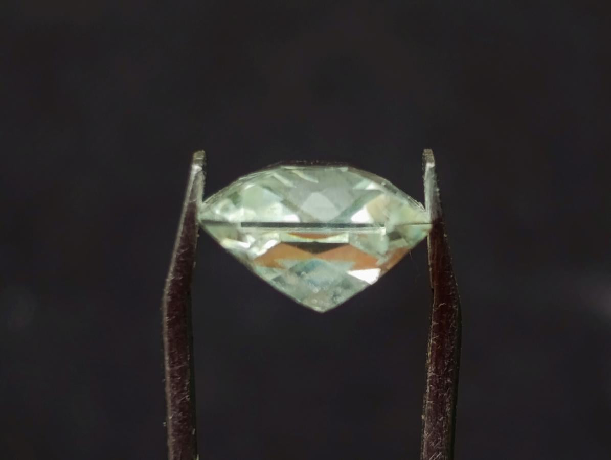 Polished Faceted Triphane Spodumene Green Hiddenite Stone x 1 From Afghanistan