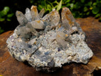 Natural Multi Directional Erongo Mountain Smokey Quartz Cluster with Foitite, Fluorite and Hyalite x 1 From Erongo, Namibia