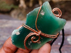 Hand Made Emerald Chrome Mtorolite Chrysoprase Copper Art Necklace - Sold Per Piece - From Zimbabwe