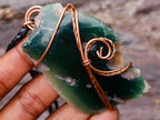 Hand Made Emerald Chrome Mtorolite Chrysoprase Copper Art Necklace - Sold Per Piece - From Zimbabwe