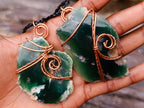 Hand Made Emerald Chrome Mtorolite Chrysoprase Copper Art Necklace - Sold Per Piece - From Zimbabwe