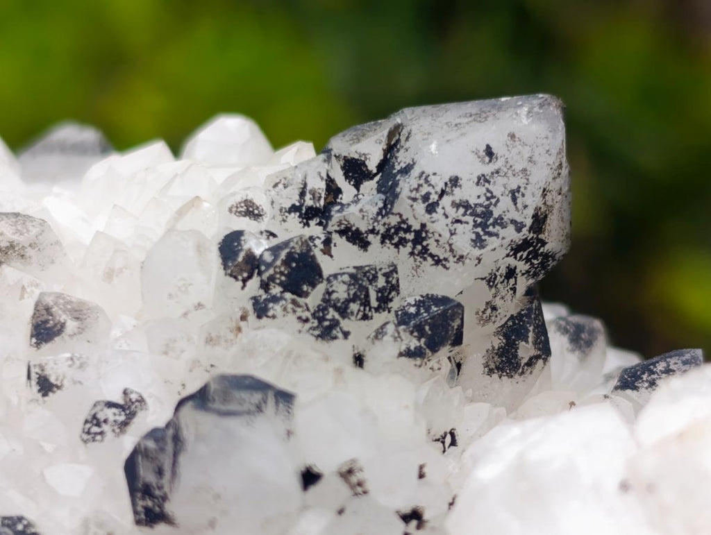Natural Groovy Spikey Black Tipped Madagascar Candle Quartz Crystal Cluster x 1 From Antsirabe, Madagascar