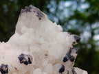 Natural Groovy Spikey Black Tipped Madagascar Candle Quartz Crystal Cluster x 1 From Antsirabe, Madagascar