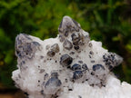 Natural Groovy Spikey Black Tipped Madagascar Candle Quartz Crystal Cluster x 1 From Antsirabe, Madagascar