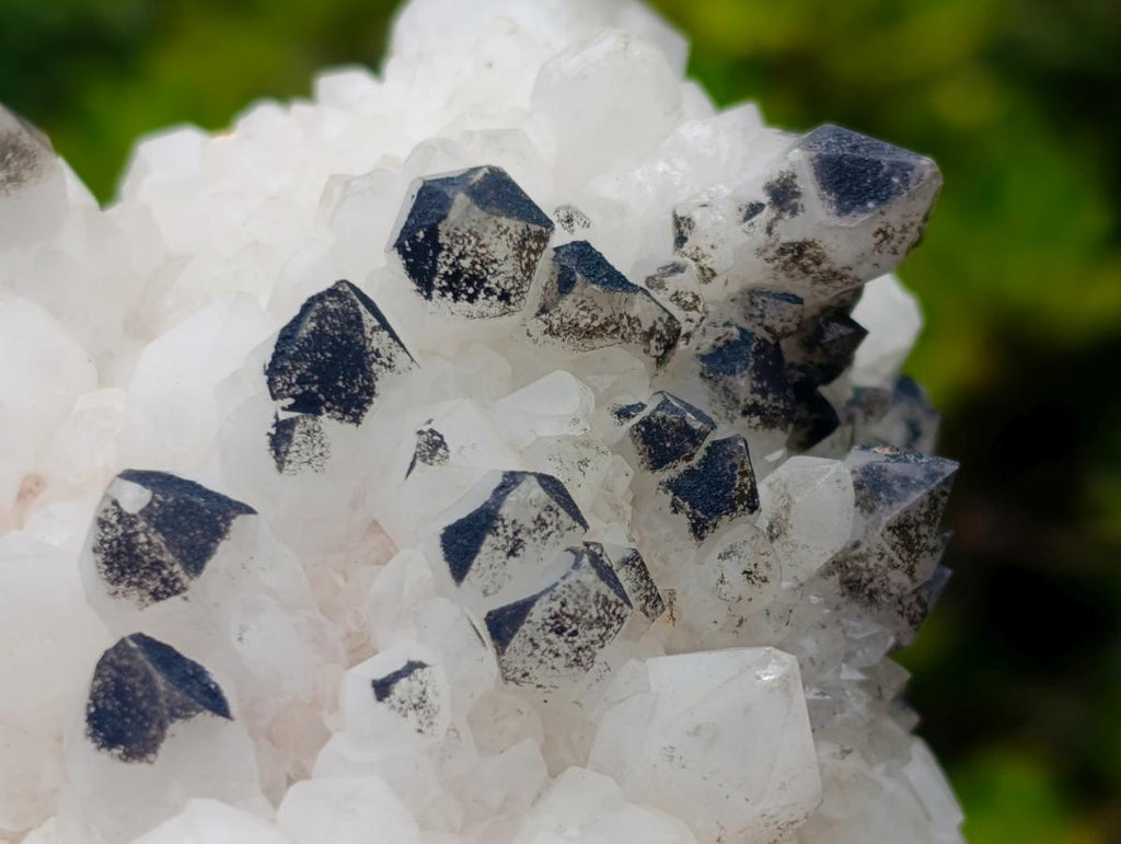 Natural Groovy Spikey Black Tipped Madagascar Candle Quartz Crystal Cluster x 1 From Antsirabe, Madagascar