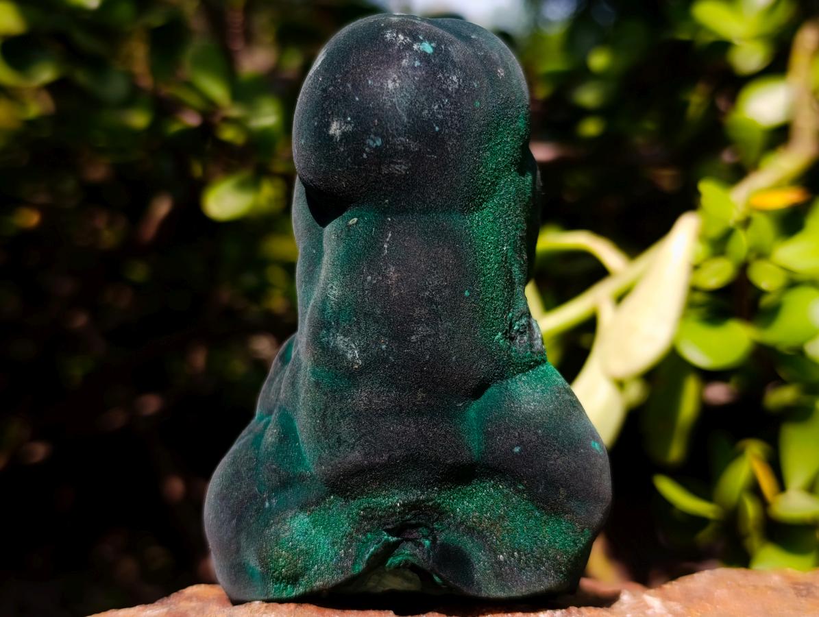 Natural Gorgeous Velvet Malachite Stalagmite Specimen x 1 From Kasompe, Congo