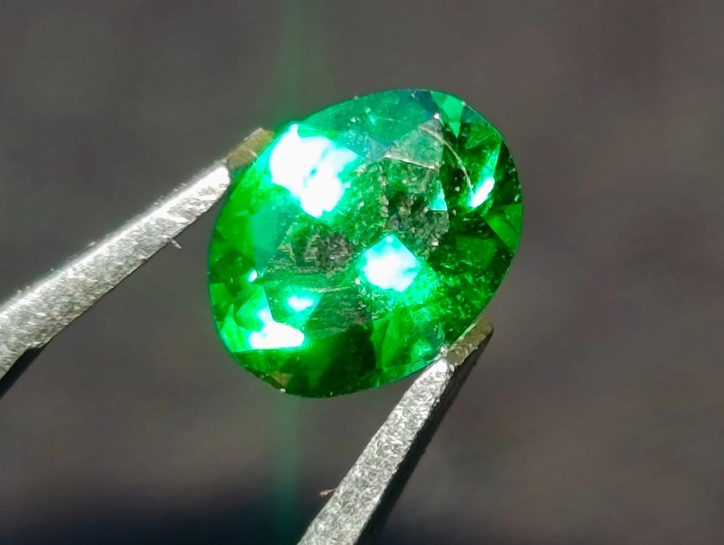 Polished Dazzlingly Bright Sandawana Faceted Emerald Stone x 1 From Sandawana, Zimbabwe