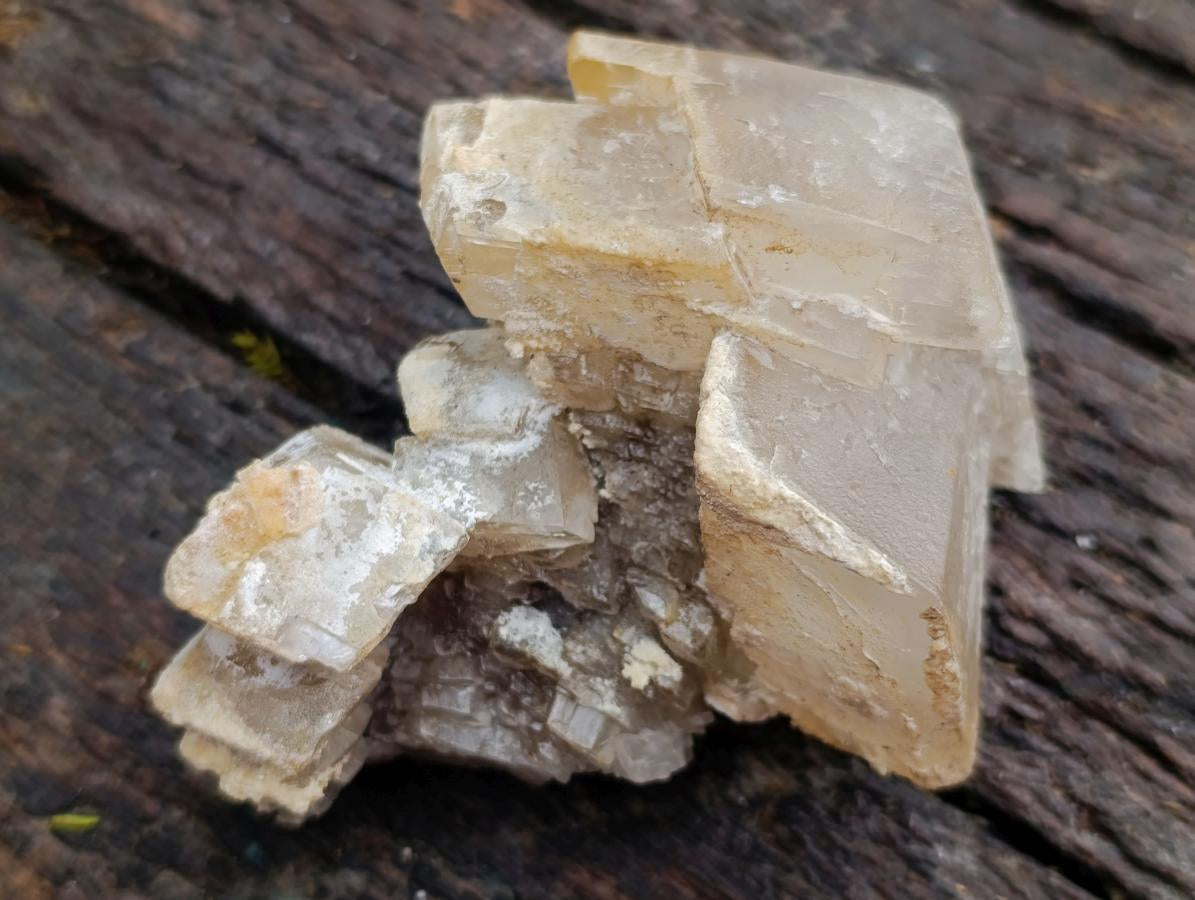 Natural Stacked Highly Fluorescent Lesotho Calcite Rhombohedron Specimen x 1 From Albert's Mountain, Lesotho