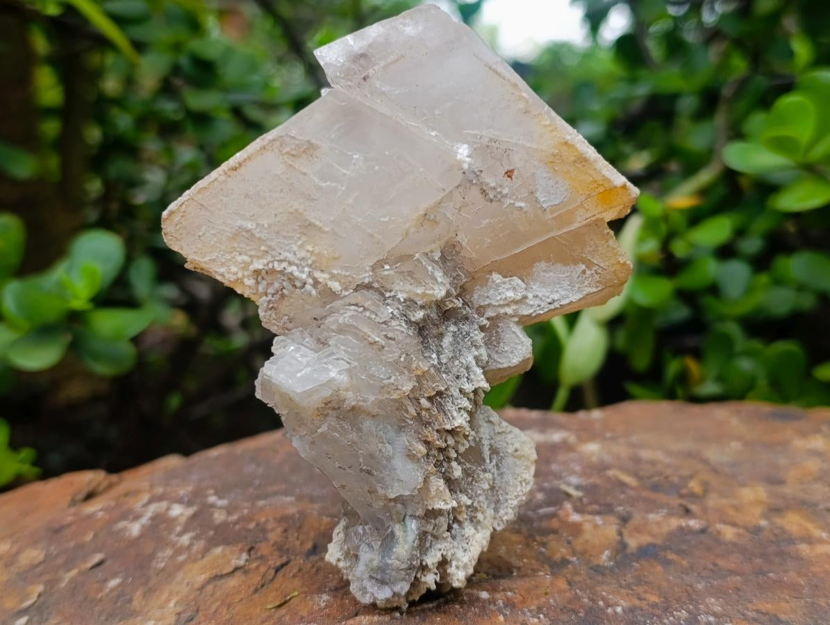 Natural Stacked Highly Fluorescent Lesotho Calcite Rhombohedron Specimen x 1 From Albert's Mountain, Lesotho