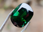 Polished Verdelite Green Tourmaline Cushion Cut Faceted Gemstone x 1 From Karibib, Namibia