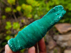 Natural Groovy Long Malachite Stalagmite Specimen x 1 From Kasompe, Congo