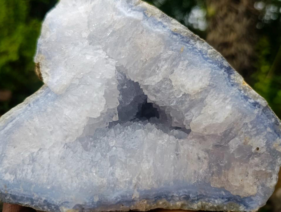 Natural Large Malawi Blue Lace Agate Specimen x 1 From Nsanje, Malawi