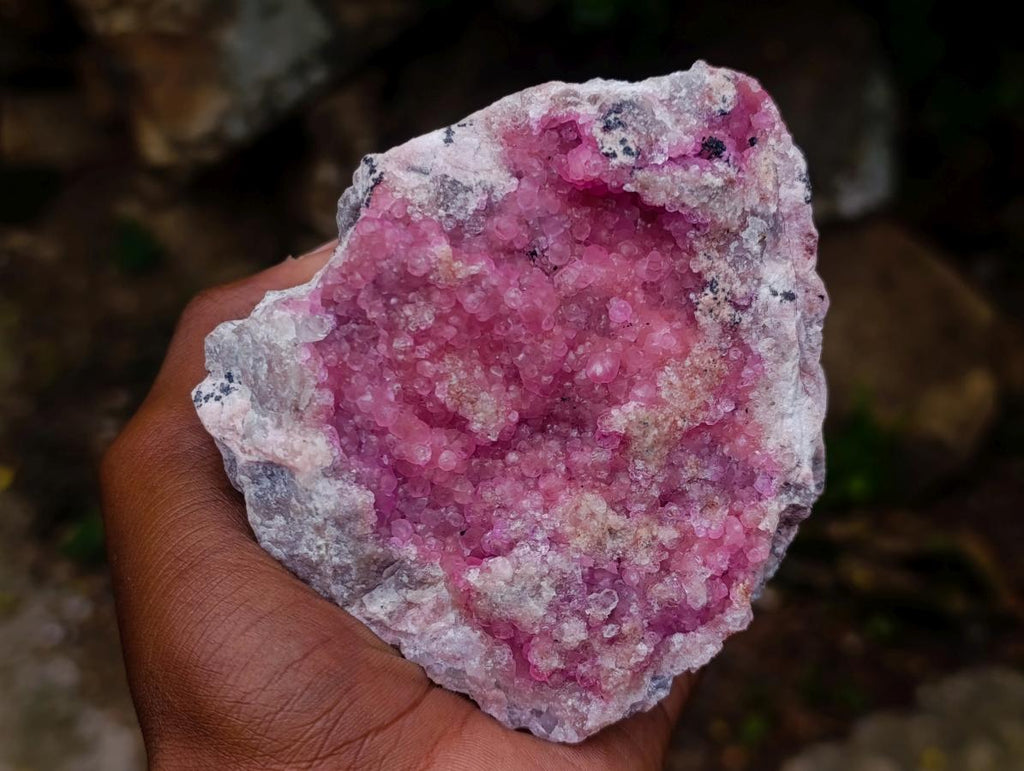 Natural Large Gemmy Pink Botryoidal Spherocobaltite Specimen x 1 From Mashamba West Mine, Congo