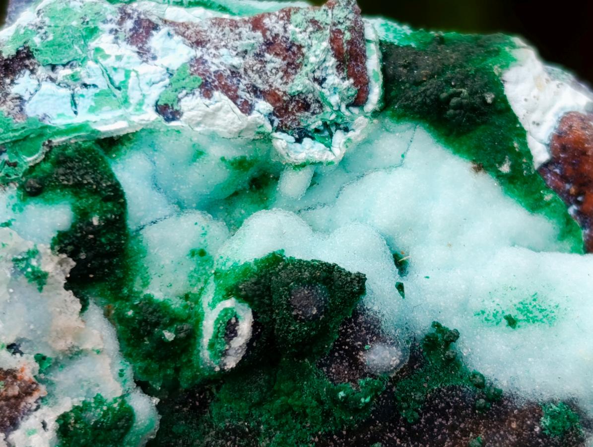 Natural Mixed Collectors Set of 6 African Minerals in a Wooden Display Box x 1 From Southern Africa