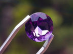 Polished Set of 3 Amethyst Faceted Gemstones x 1 From Zambia