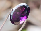 Polished Set of 3 Amethyst Faceted Gemstones x 1 From Zambia