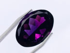 Polished Set of 3 Amethyst Faceted Gemstones x 1 From Zambia