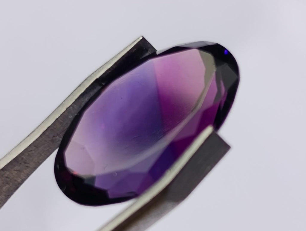 Polished Set of 3 Amethyst Faceted Gemstones x 1 From Zambia