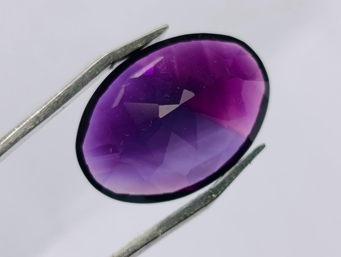Polished Set of 3 Amethyst Faceted Gemstones x 1 From Zambia