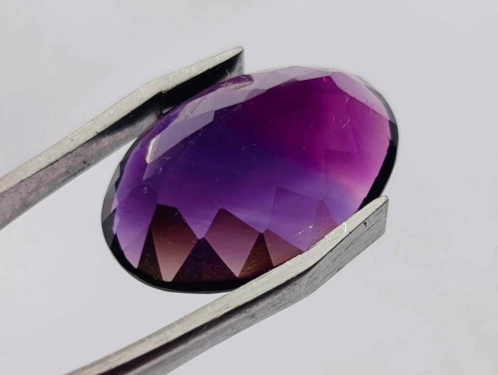Polished Set of 3 Amethyst Faceted Gemstones x 1 From Zambia