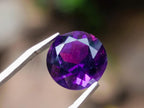 Polished Set of 3 Amethyst Faceted Gemstones x 1 From Zambia