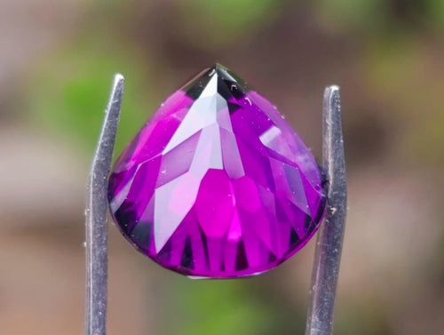 Polished Set of 3 Amethyst Faceted Gemstones x 1 From Zambia