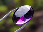Polished Set of 3 Amethyst Faceted Gemstones x 1 From Zambia