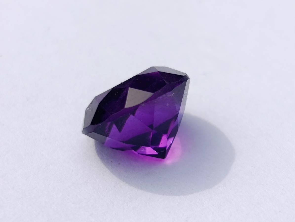 Polished Set of 3 Amethyst Faceted Gemstones x 1 From Zambia