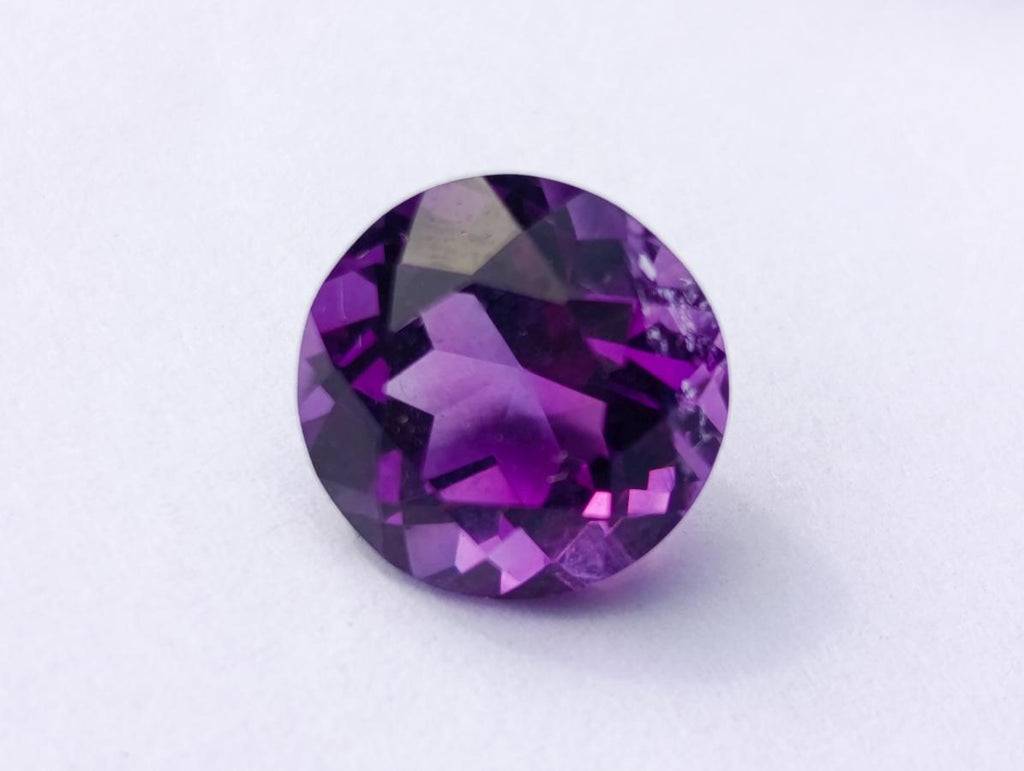 Polished Set of 3 Amethyst Faceted Gemstones x 1 From Zambia