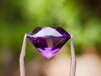 Polished Set of 3 Amethyst Faceted Gemstones x 1 From Zambia