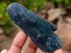 Natural Dark Green Velvet Malachite Stalagmite Specimen x 1 From Kasompe, Congo