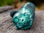 Natural Dark Green Velvet Malachite Stalagmite Specimen x 1 From Kasompe, Congo