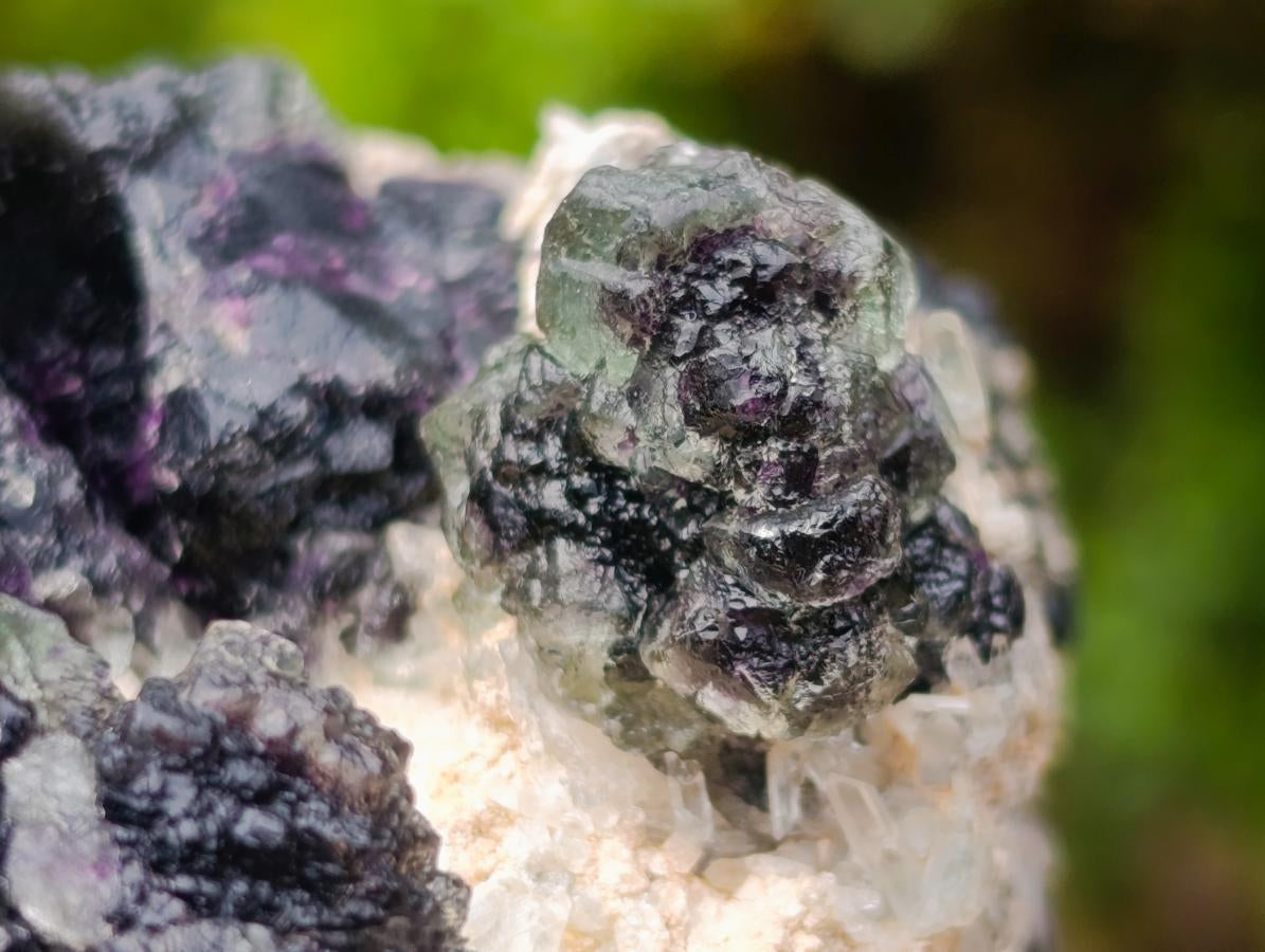 Natural Stacked Cubic Green and Blue Fluorite Specimen x 1 From Erongo, Namibia