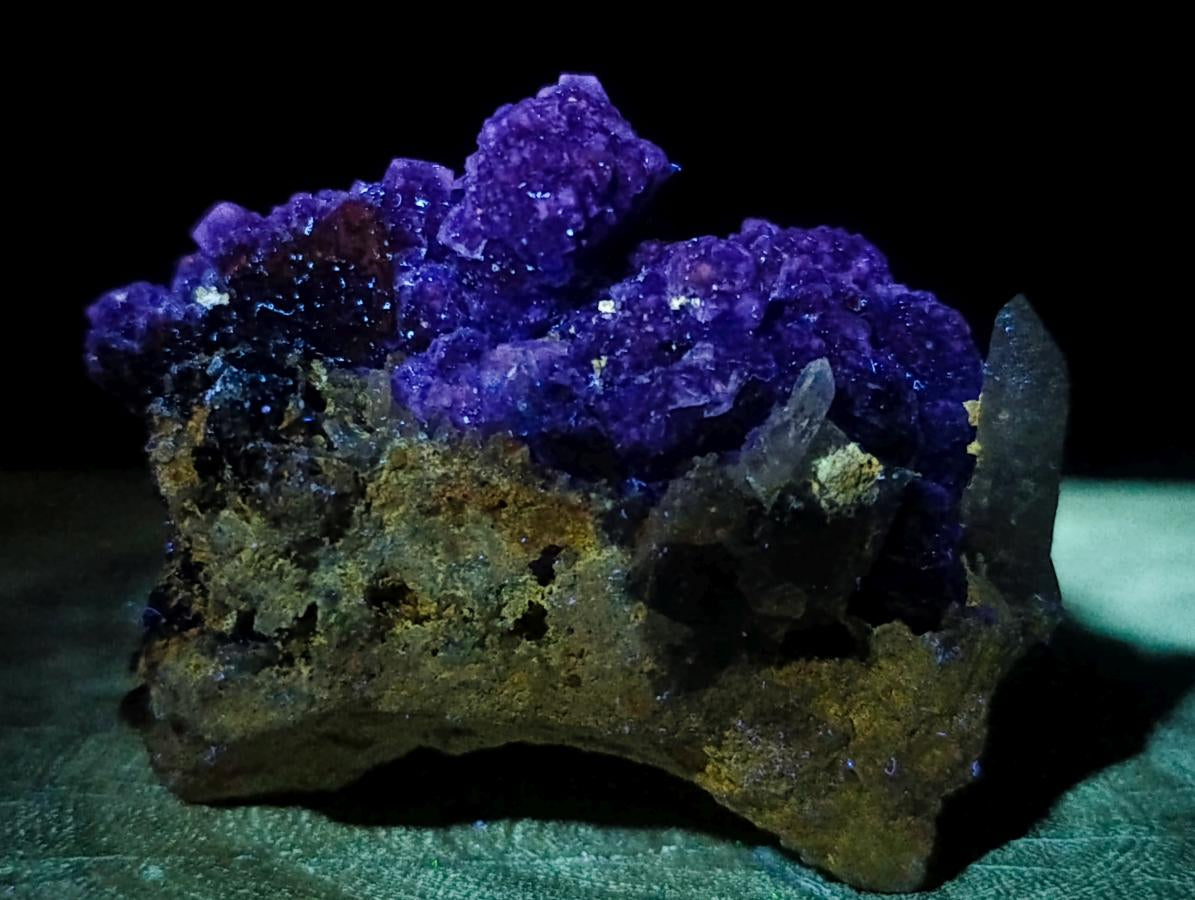 Natural Stacked Cubic Green and Blue Fluorite Specimen x 1 From Erongo, Namibia