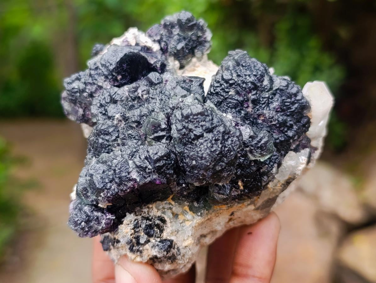 Natural Stacked Cubic Green and Blue Fluorite Specimen x 1 From Erongo, Namibia