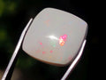 Polished Flashing Square Cut Welo Precious Opal Cabochon x 1 From Welo, Ethiopia